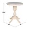 International Concepts Round 30 in Round Top Pedestal Table, 34.9 inH, Unfinished, 30 W, 30 L, 34.9 in H, Wood, Unfinished K-30RT-11P - alternate 4